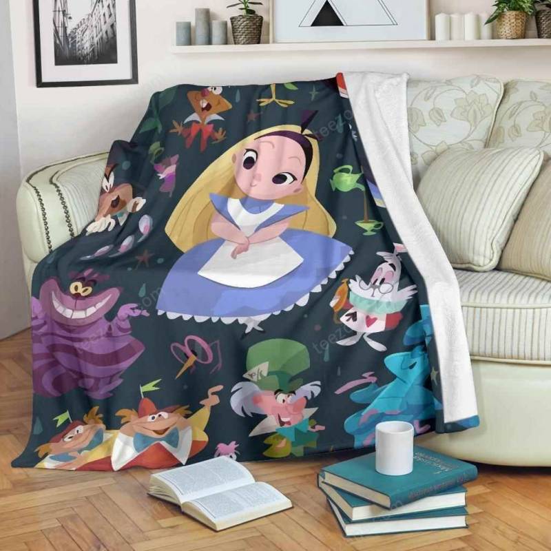 Alice In Wonderland Fleece Blanket