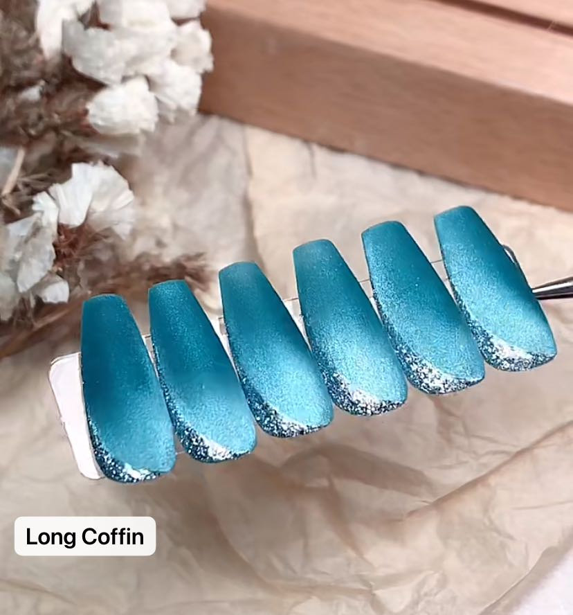 Icyblue Cat eye Effect Press On Nails #360