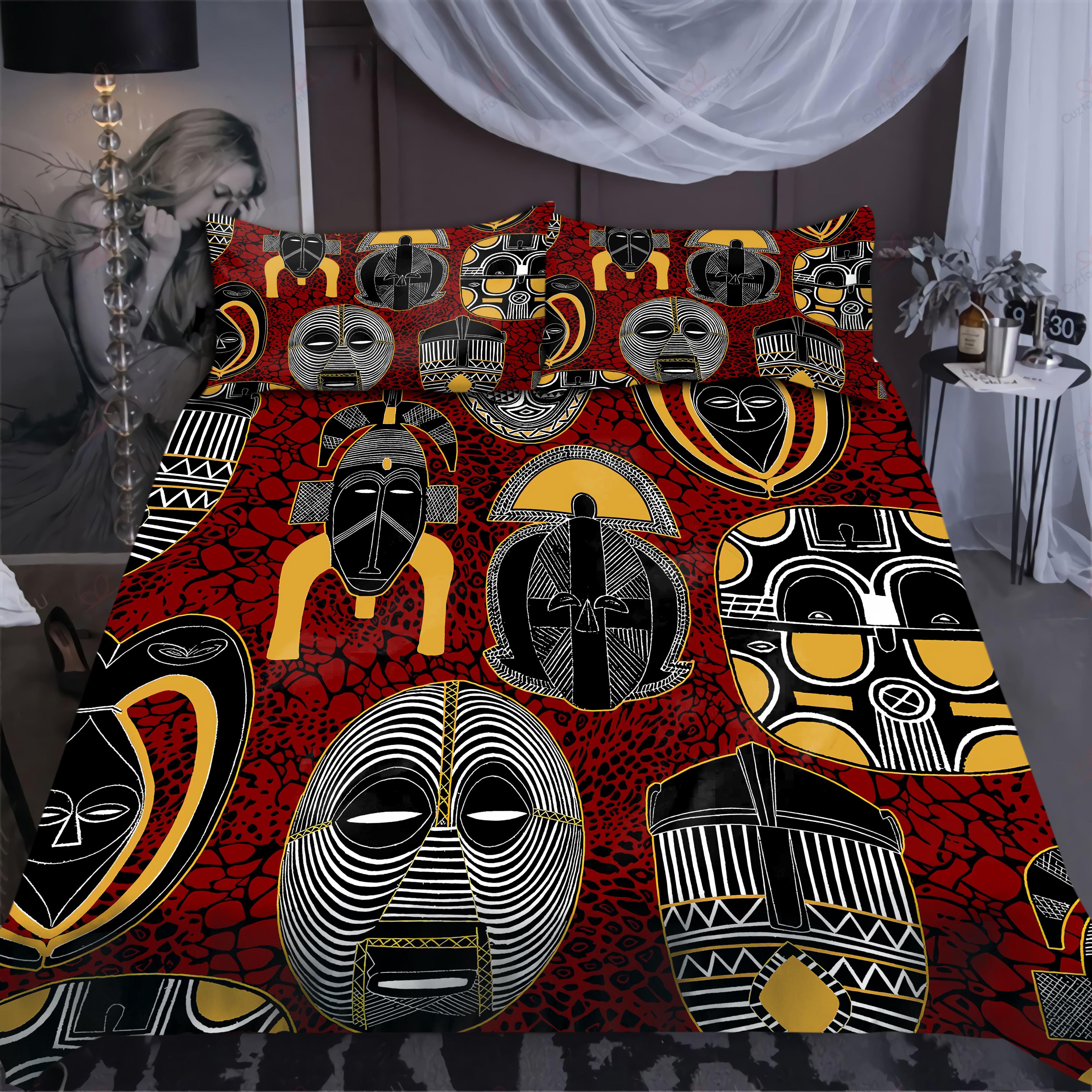 Tmarc Tee African Motifs Crazy Bedding Set-Ml