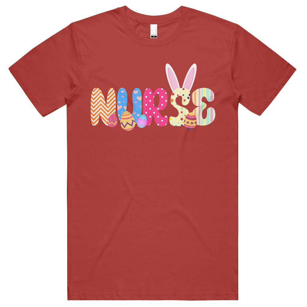 Bunny Nurse Funny Egg Easter Day Floral T Shirts