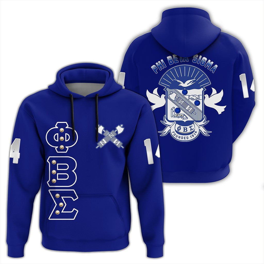 Fraternity Hoodie – Phi Beta Sigma Crystal Blue Pullover Hoodie