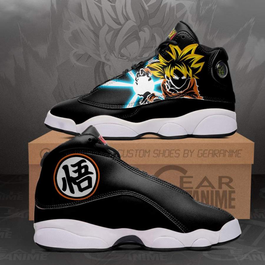 Goku Jordan 13 Sneakers Kanji Symbol Dragon Ball Z Anime Shoes MN10