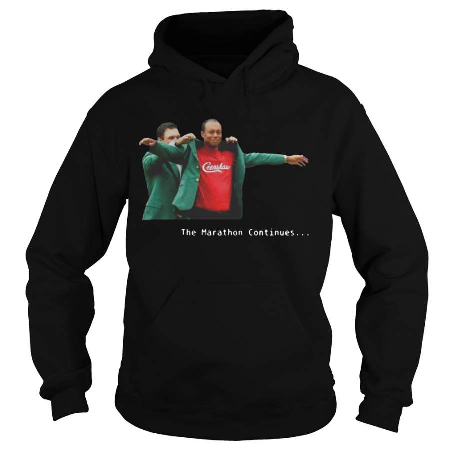 Tiger Woods Crenshaw The Marathon Continues Hoodie