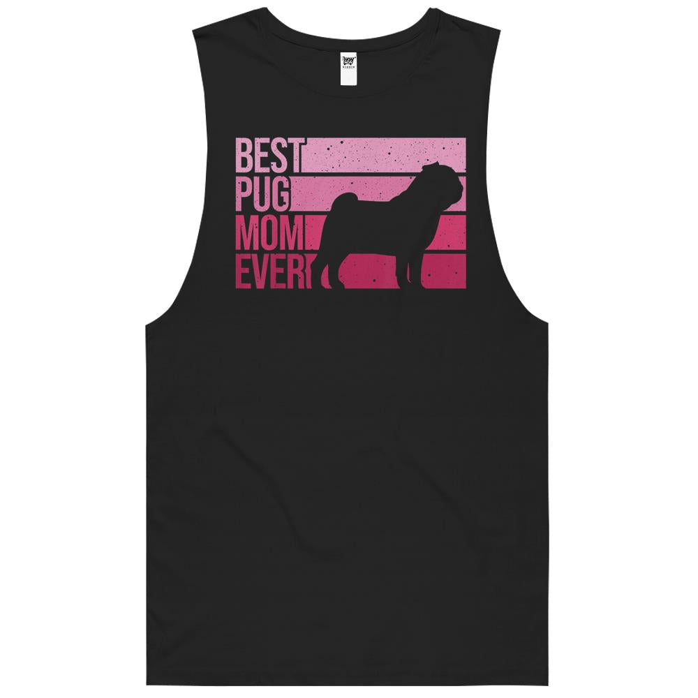 Cute Pug Art For Mom Women Breed Pet Dog Puppy Pug Lovers T-Shirt Tank Top