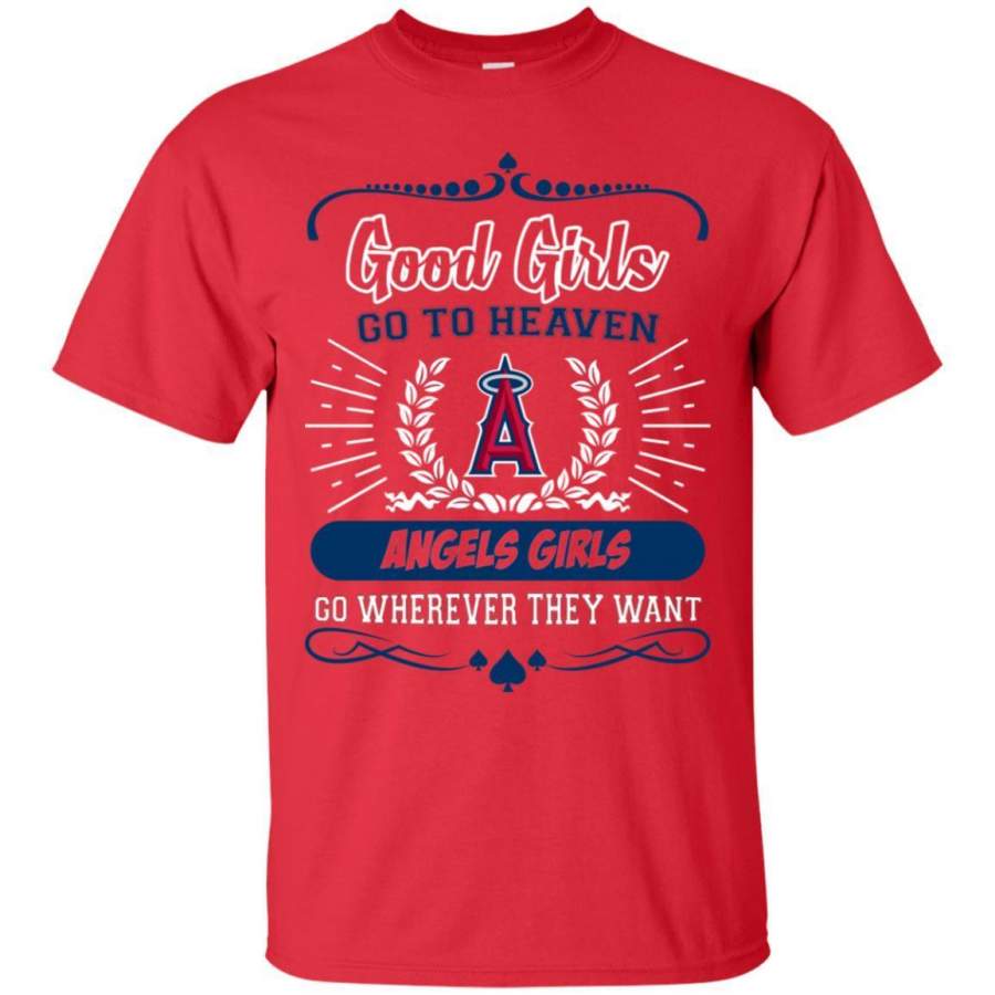 Good Girls Go To Heaven Los Angeles Angels Girls T Shirts