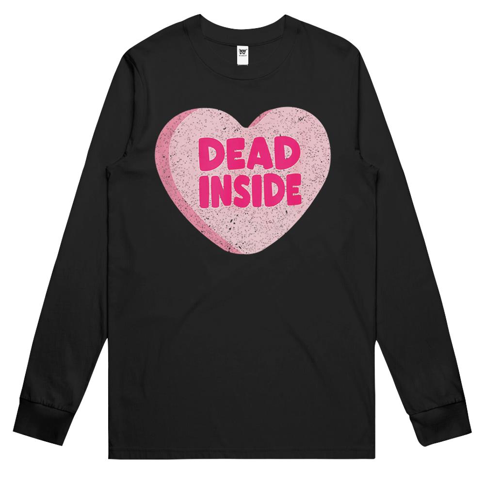 Anti Valentines Day Shirt Women Men Valentines Candy Heart Long Sleeve T Shirts