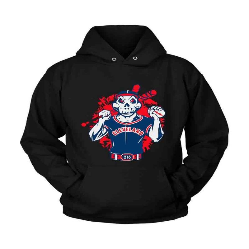 Cleveland Indians Skull Unisex Hoodie