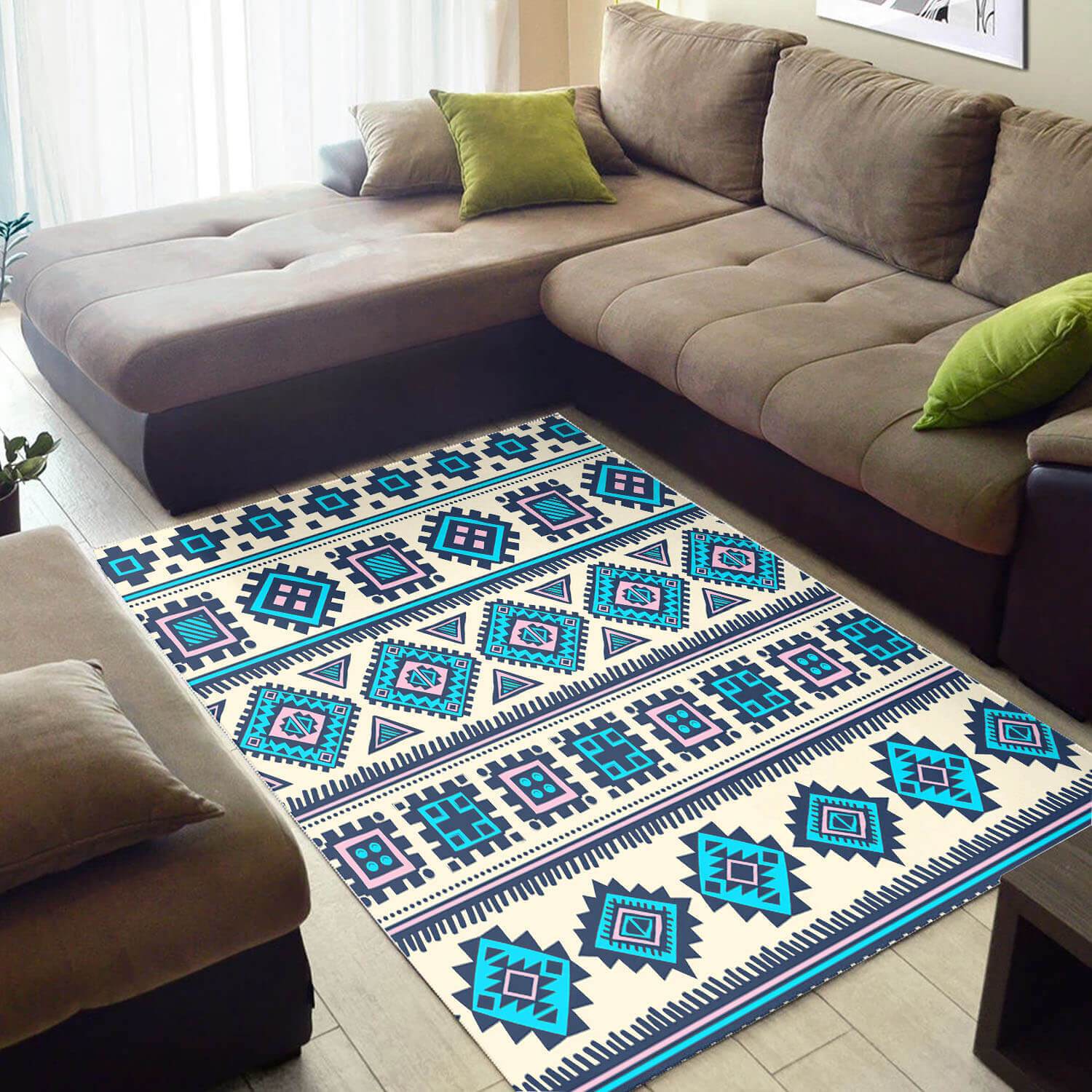 Inspired African Rug Perfect African Style Afrocentric Art African Design Floor Rug African Living Room Decor WBG3670