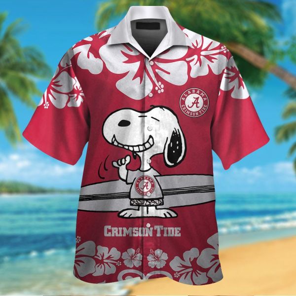 Alabama Crimson Tide & Snoopy Hawaiian Shirt #3
