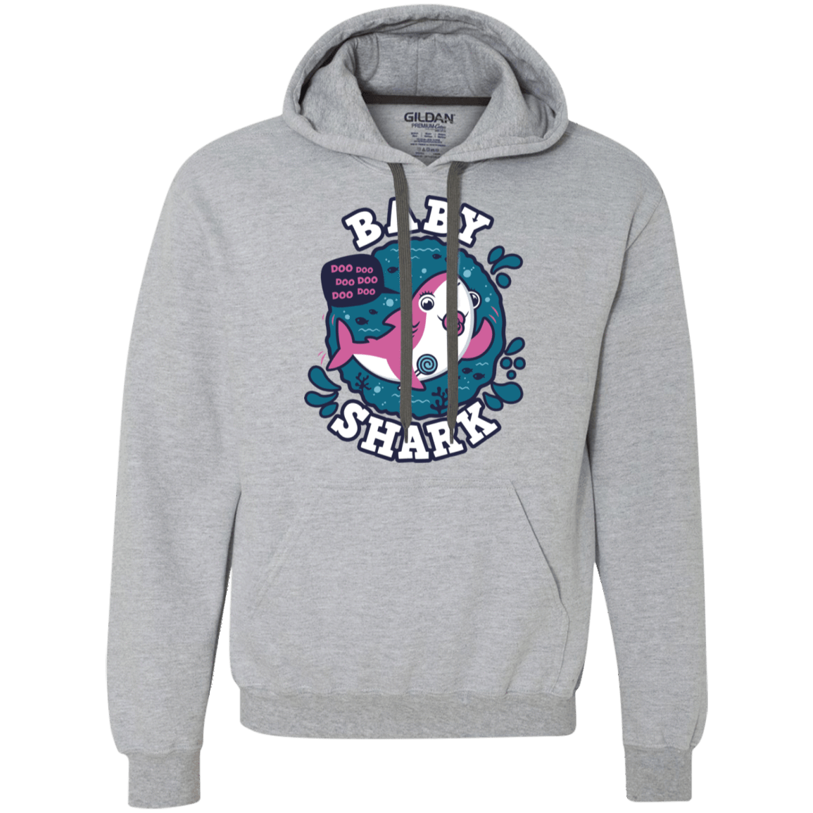 Shark Family Trazo – Baby Girl Chupete Premium Fleece Hoodie