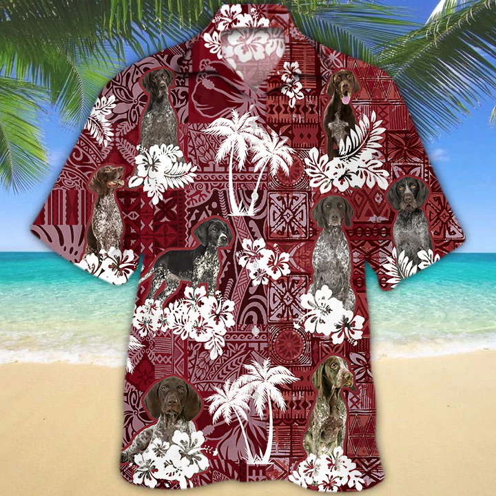 German Shorthaired Pointer Hawaii Gift For Dog Lover Hawaii Shirt Ha75087