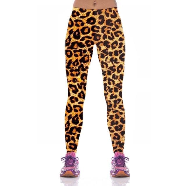 Animal Leggings Women Leopard Print Sports Gothic Trousers Art Stretch 3D Printing Women Leggings