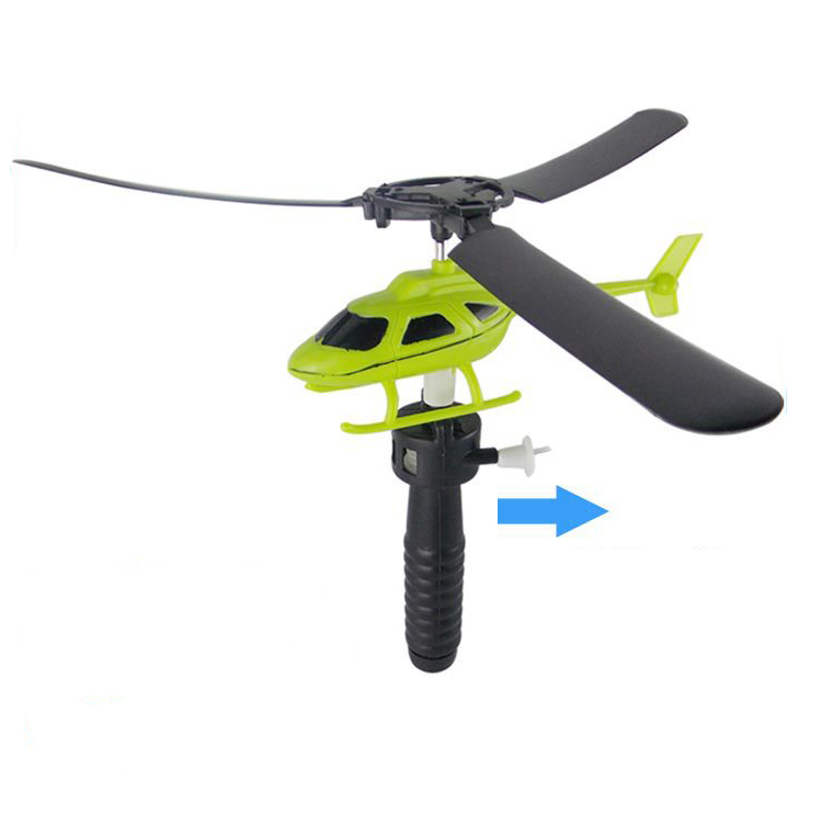 Kids Toys Helicopters Fly Drawstring Pull Wires Helicopters Fly Freedom Drawstring Mini Plane Outdoor Games Children’s Gift alx