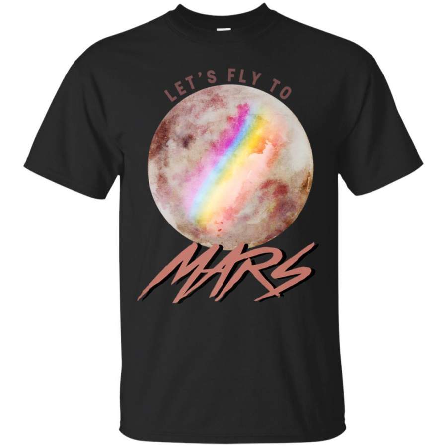 AGR Lets Fly To Mars Rainbow Tshirt Jaq T-shirt