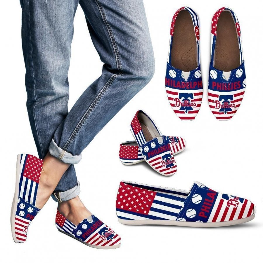 American Flag Philadelphia Phillies Casual Shoes #252