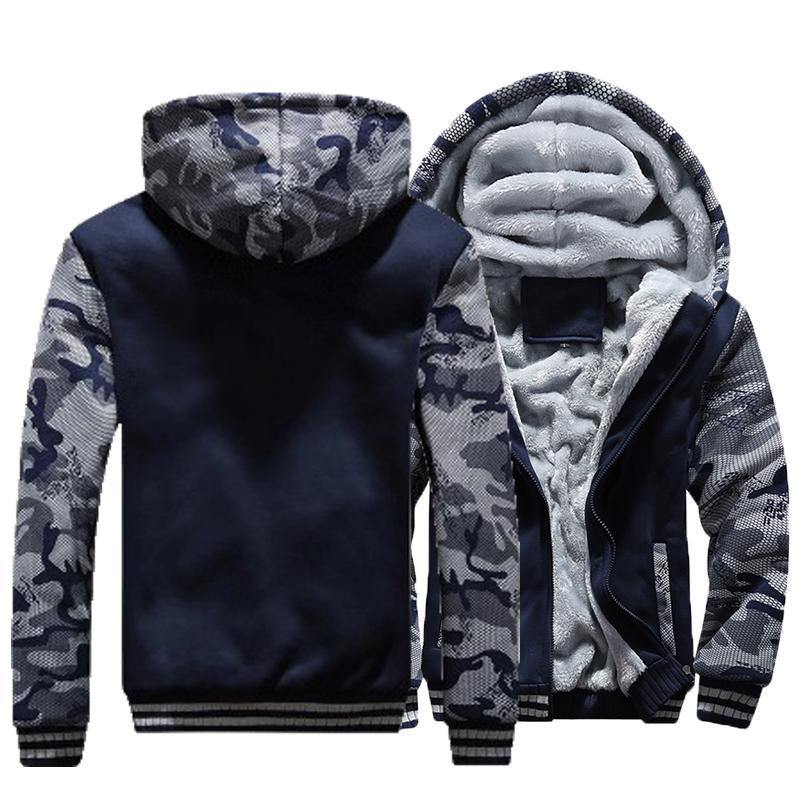 Men's Sports Fleece Cardigan Multicolor Hoodie main image 0
