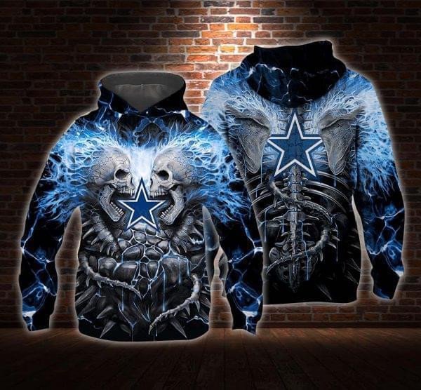 Dallas Cowboys Skeleton 7 Unisex 3D Hoodie Gift For Fans