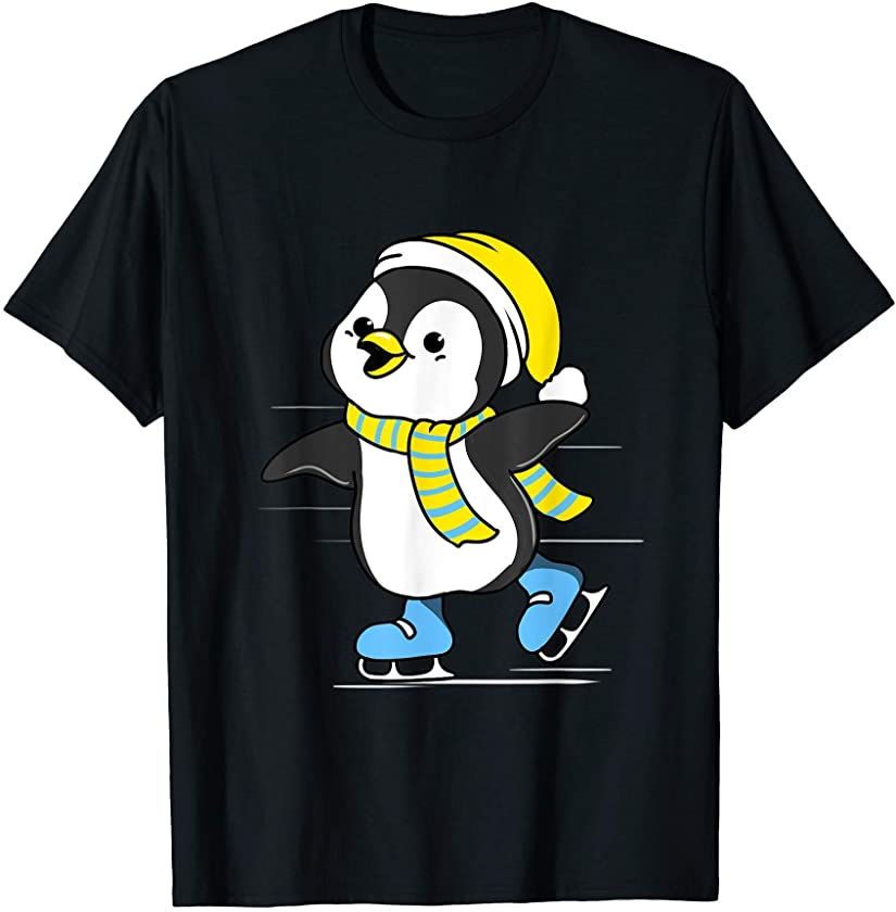 Penguin Ice Skating T-Shirt