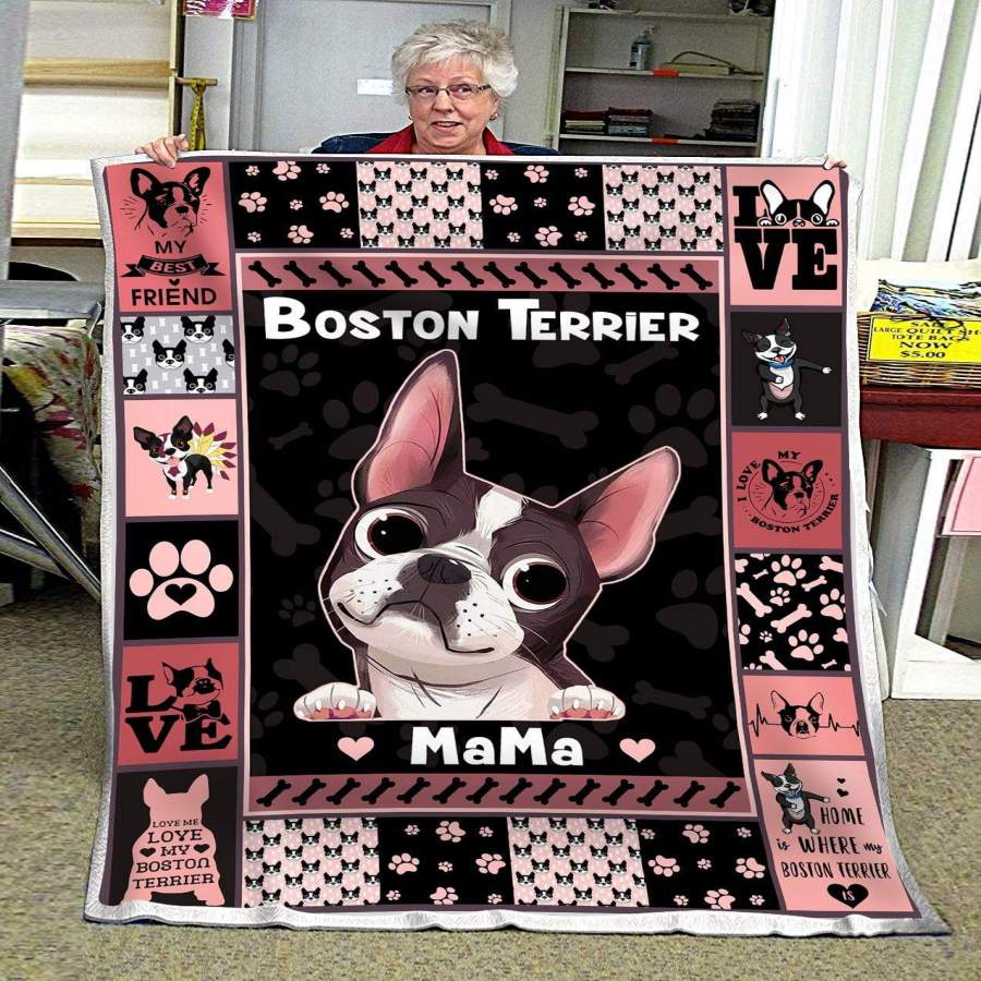 Blanket Gift For Boston Terrier Lovers  Boston Terrier Mama