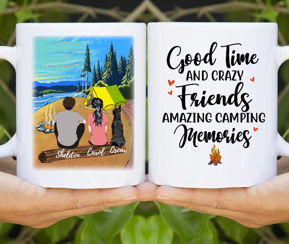 Camping Couple Custom Mug
