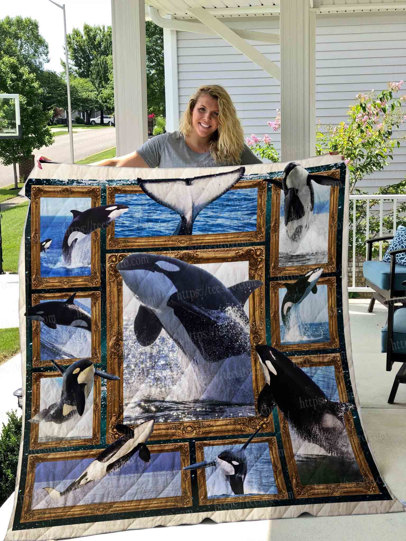 3D Killer Whale Quilt Blanket DHC1501388VT