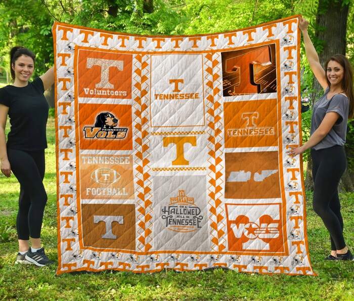 Tennessee Volunteers Football 3D Quilt Blanket, Fleece Blanket