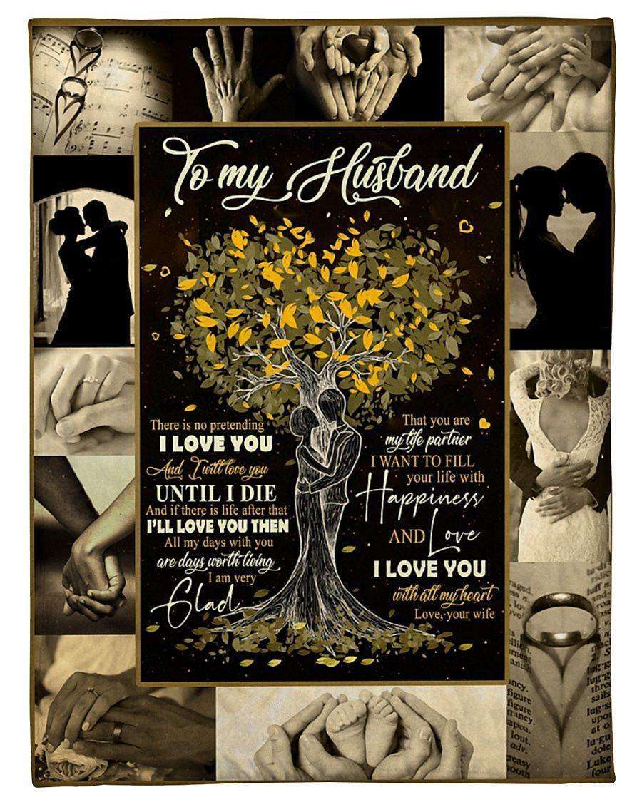 [Personalized Name] To My Husband Love Tree From Wife I Love You With All My Heart – Best Gift For Husband, Gift For Home Decor, Gift For Family  – Fleece Blanket