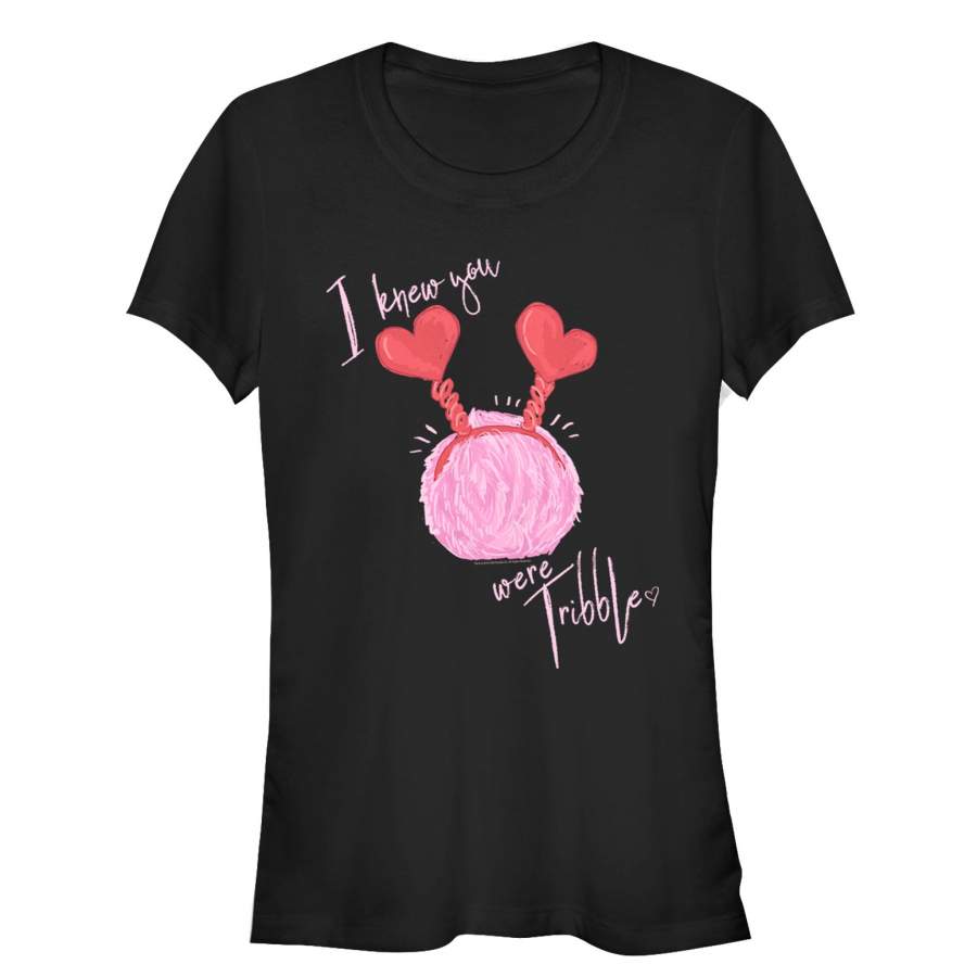 Star Trek Junior’s Valentine I Knew You Were Tribble  T Shirt