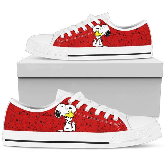 Onlytee - Featured Product - Snoopy And Woodstock Low Tops