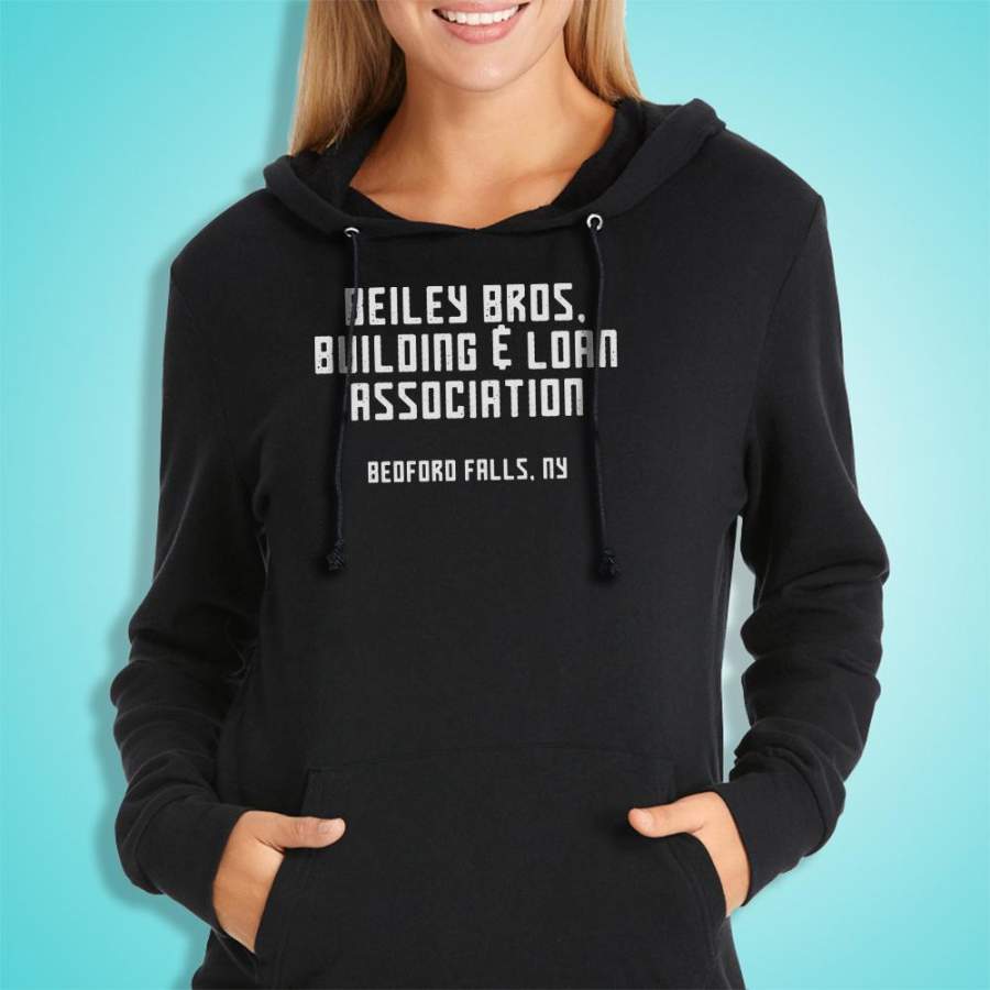 Bailey Bros It’S A Wonderful Life Movie Christmas Holiday 2 Women’S Hoodie