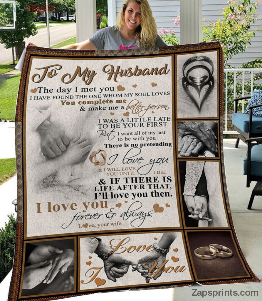 Gift For Husband – To My Husband – To Be Your First – Blanket