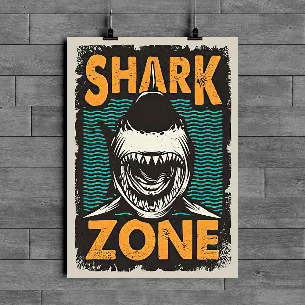 Shark Poster Qg130145Pt