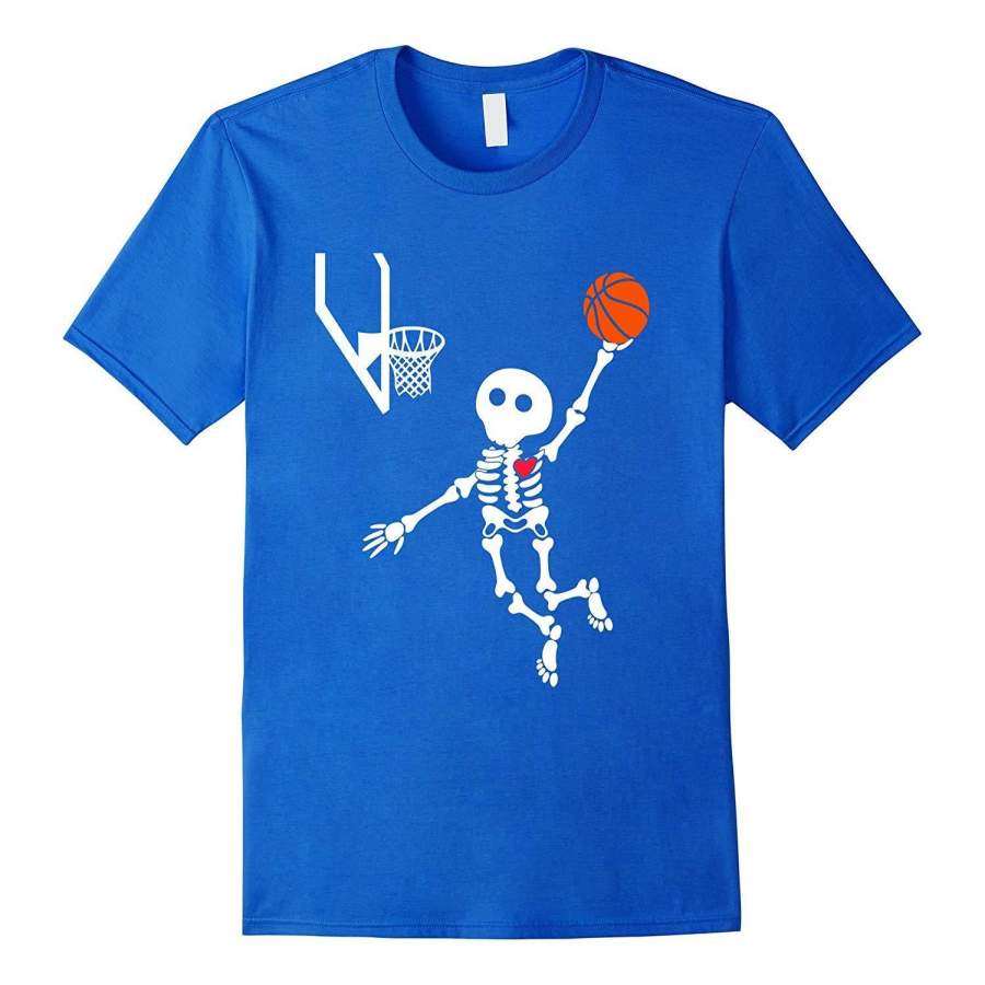 basketball skeleton halloween shirt - July Fashion