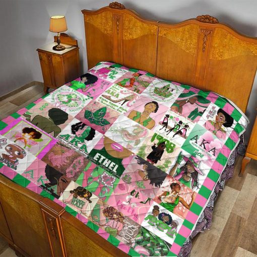 Alpha Kappa Alpha Woman Quilt All Over Printed