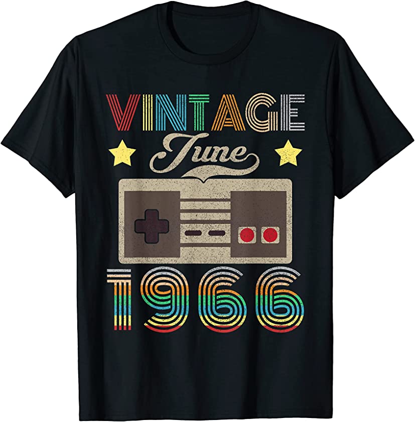 Vintage June 1966 55th Birthday Shirt 55 Year Old T-Shirt