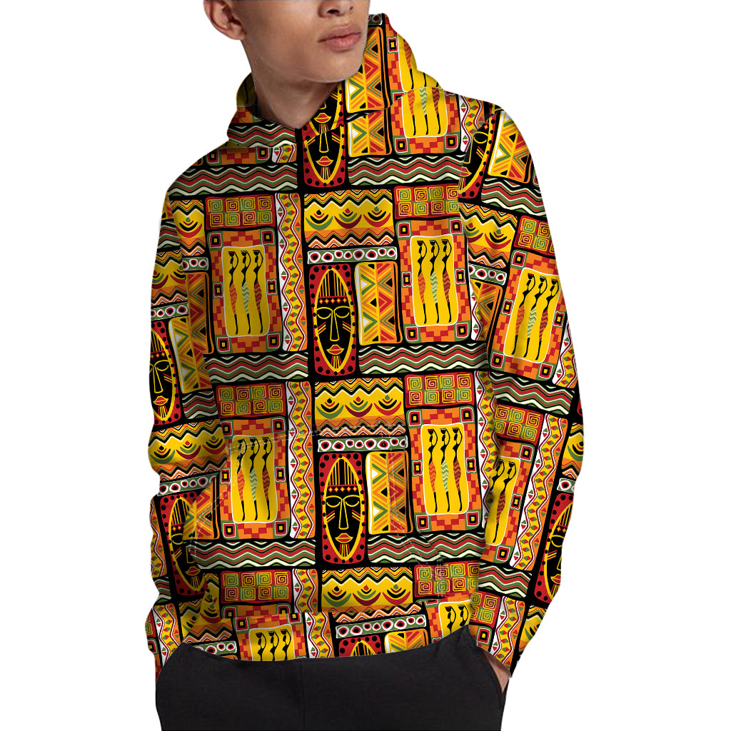 Sunset Ethnic African Tribal Print Pullover Hoodie