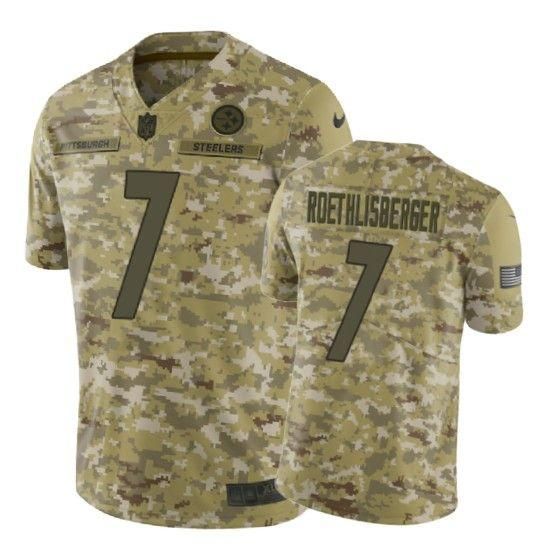 Ben Roethlisberger Jersey NFL Camo Pittsburgh Steelers