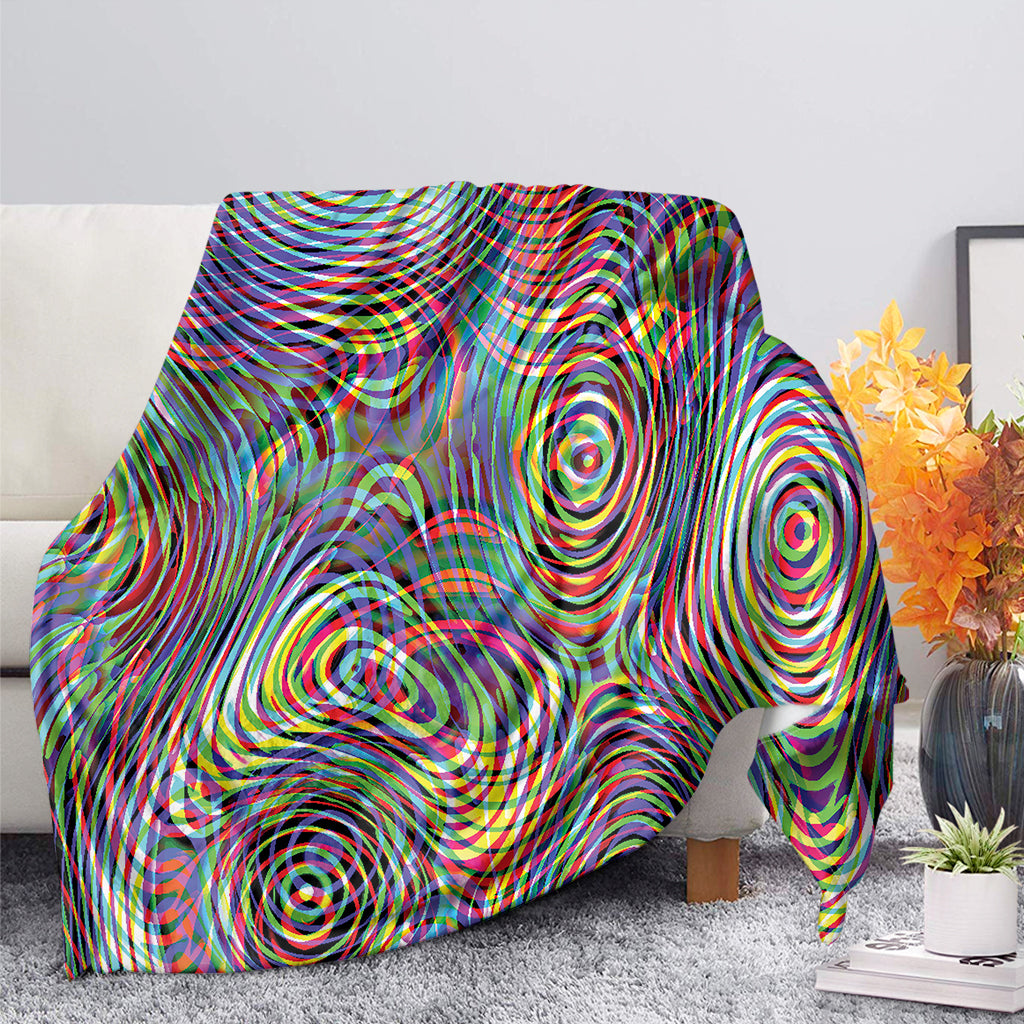 Multicolor Psychedelic Print Blanket