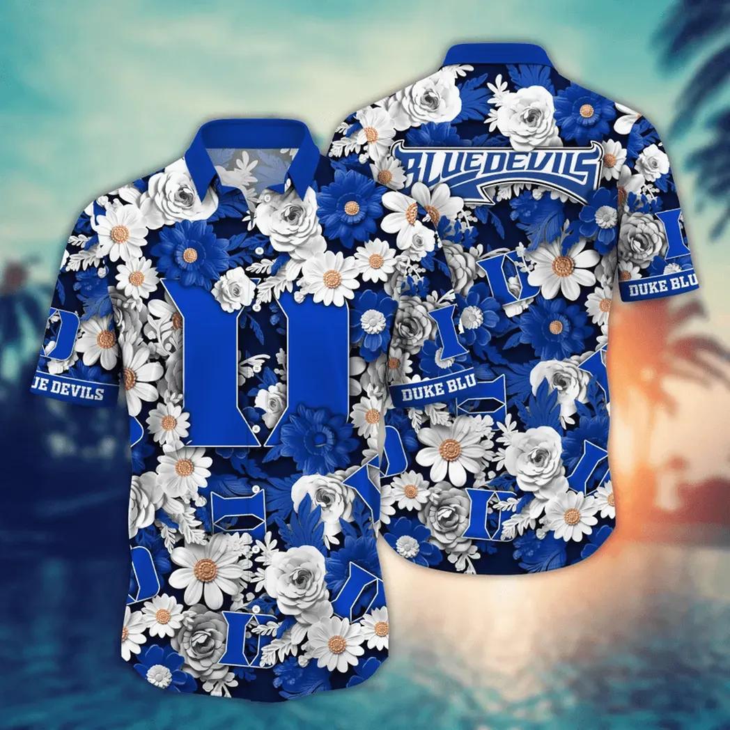 Duke Blue Devils Ncaa Flower Aloha Hawaiian Shirt 7, Ncaa Hawaiian Shirt