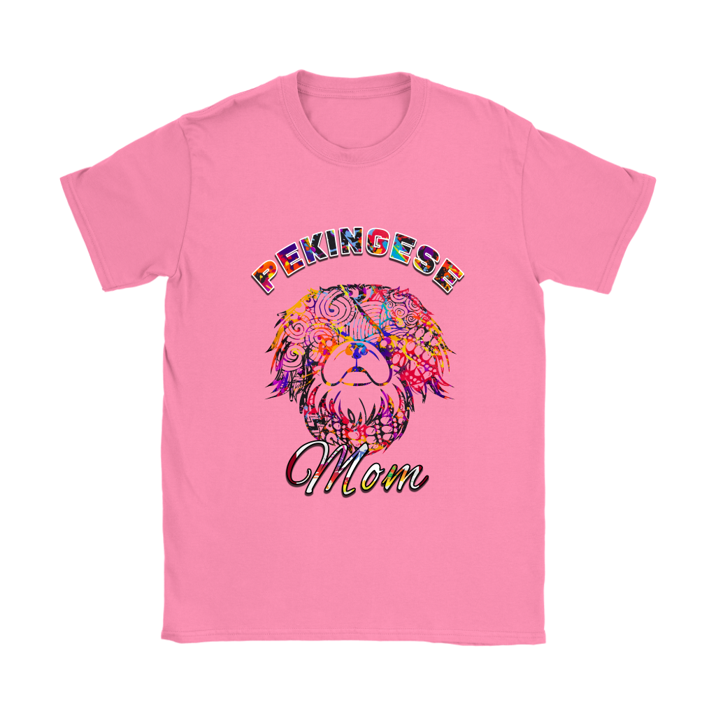 Colorful Pekingese Mom T-Shirts & Hoodies