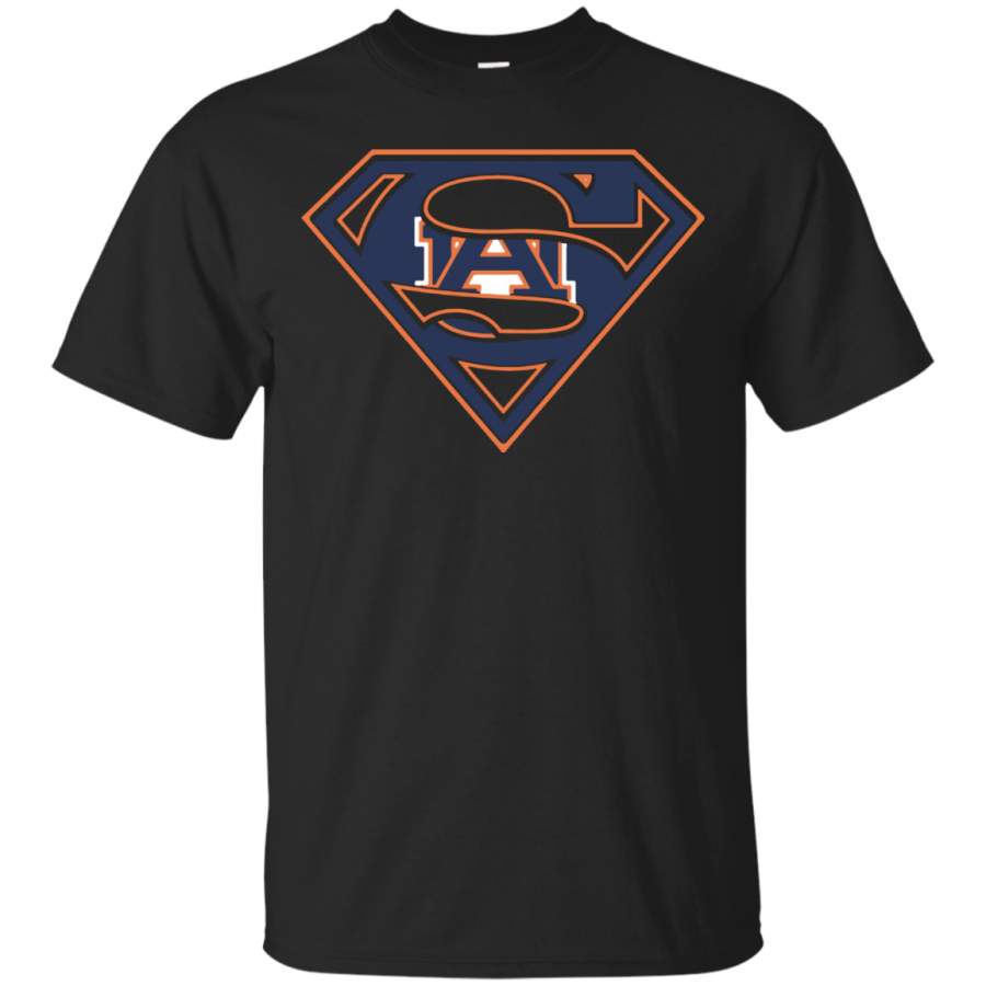 AGR Superman Auburn Tigers t shirt Cotton t shirt