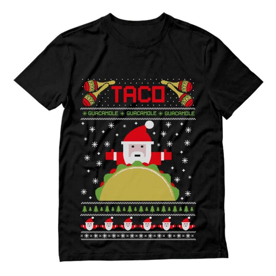 Taco Santa Ugly Christmas Funny T-Shirt