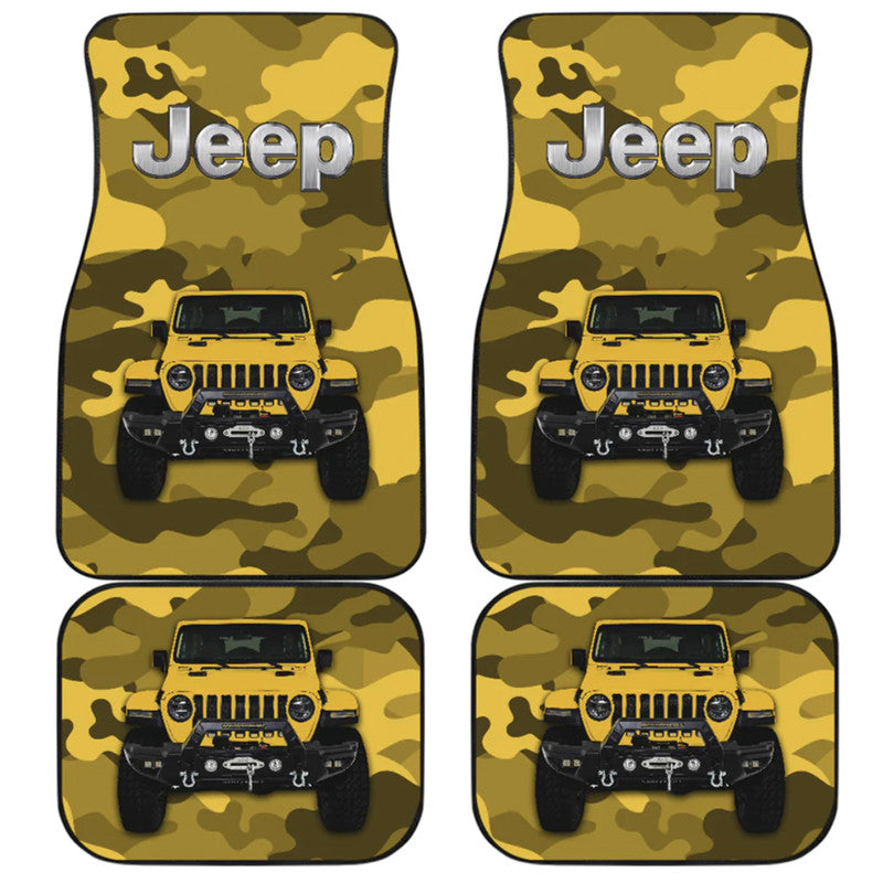 Jeep Car Mats – Car Floor Mats Car Accessories Camouflage – Yellow Lt8