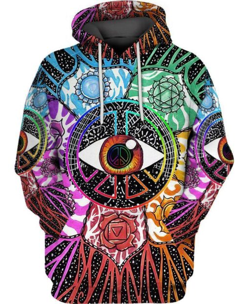 Hippie Peace 3D All Over Print Shirts For Men & Women, Gift For Hippie Soul, Hippie Lover