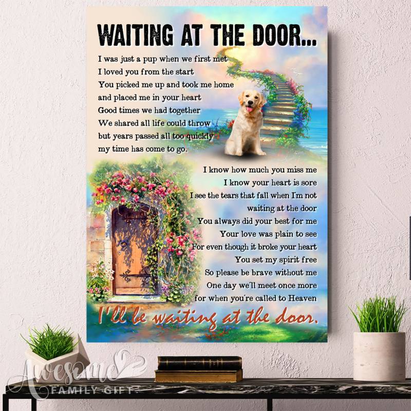 Labrador - Waiting At The Door - Poster - Poster Art Design