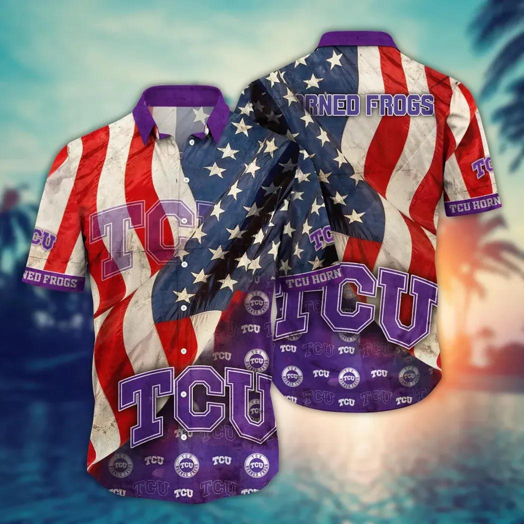 Tcu Horned Frogs Ncaa Flower Aloha Hawaiian Shirt 9, Ncaa Hawaiian Shirt