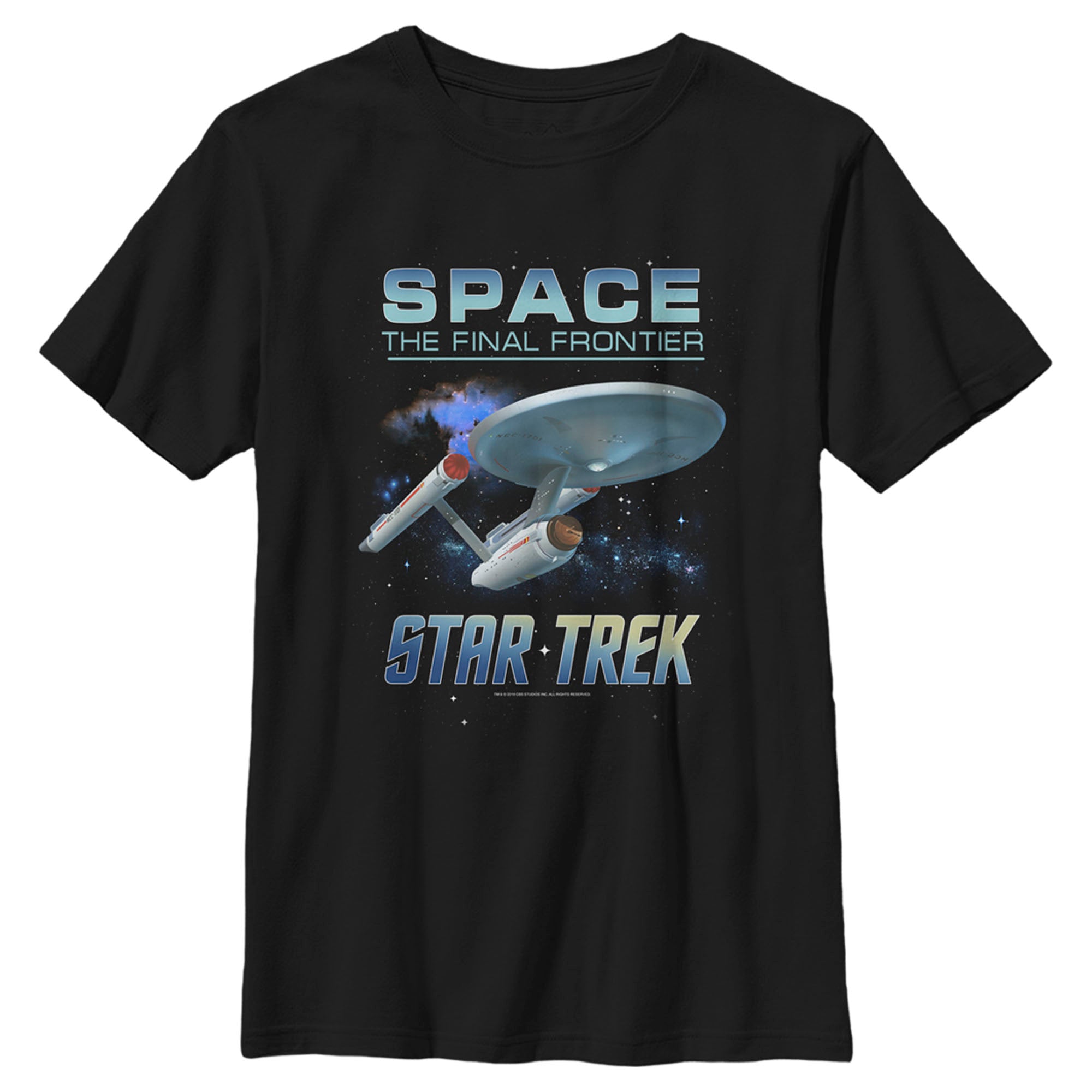 Boy’S Star Trek: The Original Series Uss Enterprise Space The Final Frontier T-Shirt