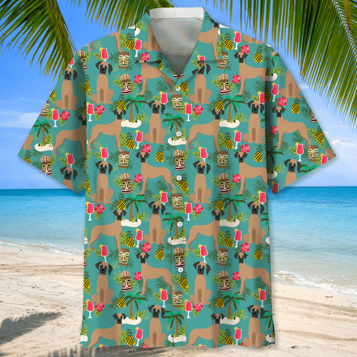 Dog Lover 3 Print Short Sleeve Hawaii Casual Shirt Ha51271