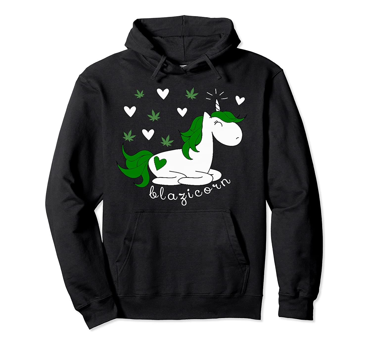 Weed Unicorn Girly Marijuana Lover Gift Women Weed Smokers Pullover Hoodie, T-Shirt, Sweatshirt