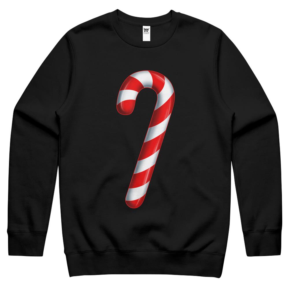 Candy Cane Merry And Bright Red And White Candy Costume Crewneck Sweatshirt